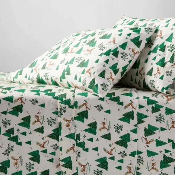 Threshold Other - NWT Threshold Full Winter Scene Performance Sheet Set 400TC Christmas Holiday